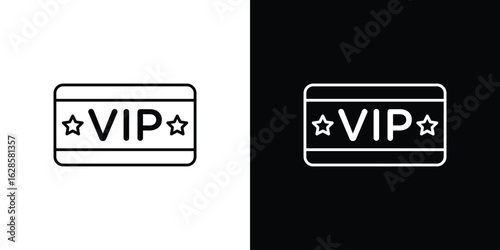 VIP icon vector illustration sign symbol. linear design