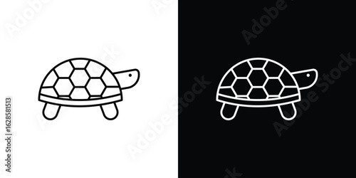 Turtle icon vector illustration sign symbol. linear design