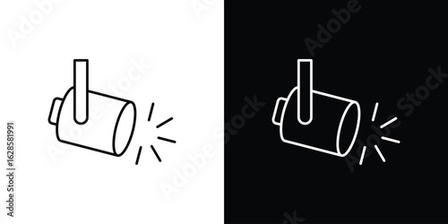 Spotlight icon vector illustration sign symbol. linear design