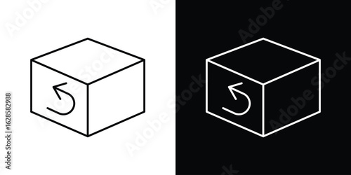 Return purchase icon vector illustration sign symbol. linear design