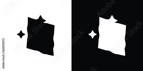 Rag icon vector illustration sign symbol. linear design