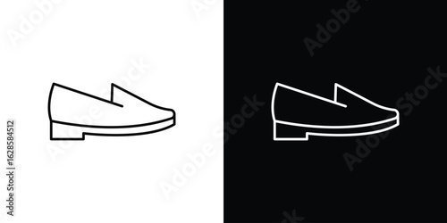 Loafer icon vector illustration sign symbol. linear design