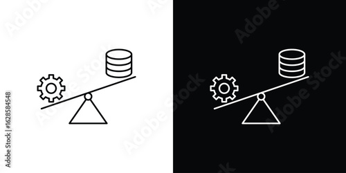 Leverage icon vector illustration sign symbol. linear design