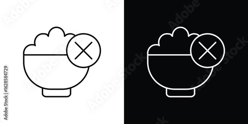 Lack of appsetite icon vector illustration sign symbol. linear design