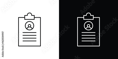 Job description icon vector illustration sign symbol. linear design
