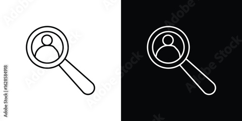 Job vacancy icon vector illustration sign symbol. linear design