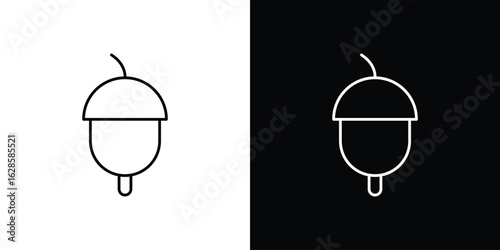 Hazelnut icon vector illustration sign symbol. linear design