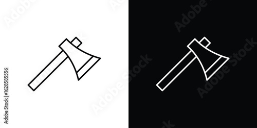 Hatchet icon vector illustration sign symbol. linear design