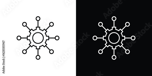 Frameworks icon vector illustration sign symbol. linear design