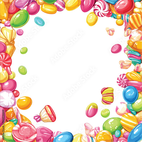 Candy Shop Frame Background Template