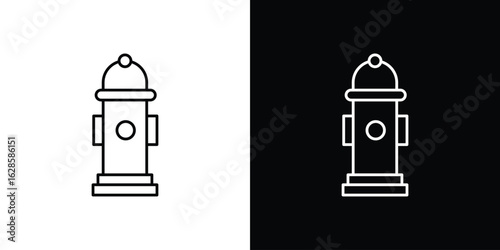 Fire hydrant icon vector illustration sign symbol. linear design