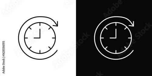 Fast processing icon vector illustration sign symbol. linear design