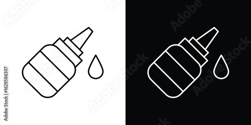 eye drop icon vector illustration sign symbol. linear design