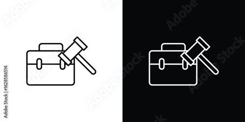 employment law icon vector illustration sign symbol. linear design