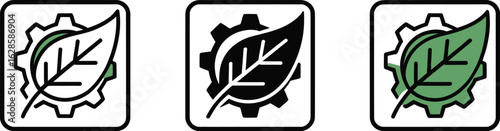 Eco friendly technology, green energy solutions concept art