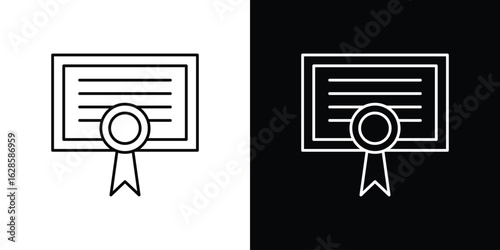 Diploma icon vector illustration sign symbol. linear design