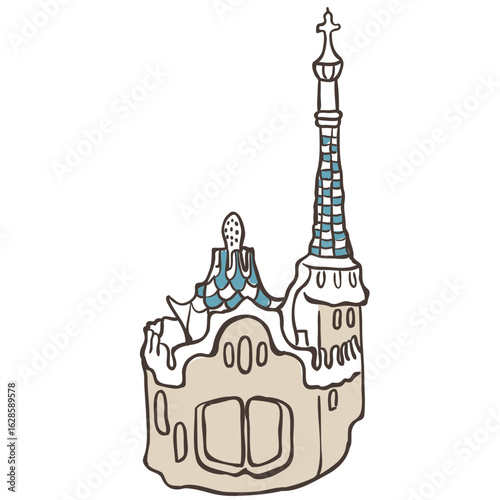 Photography Illustration of Park Güell