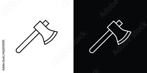 Axe icon vector illustration sign symbol. linear design
