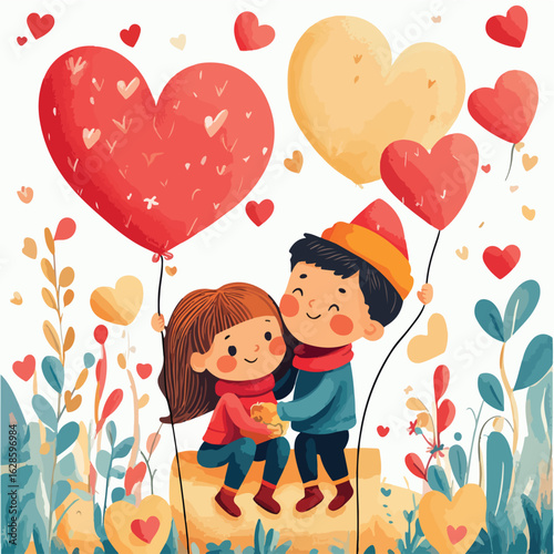 Vibrant Children's Day Illustration