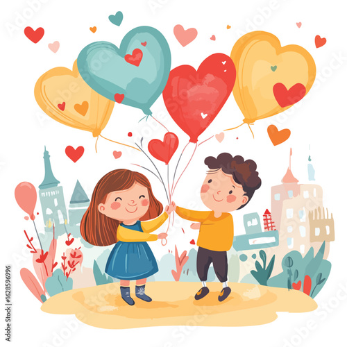Vibrant Children's Day Illustration