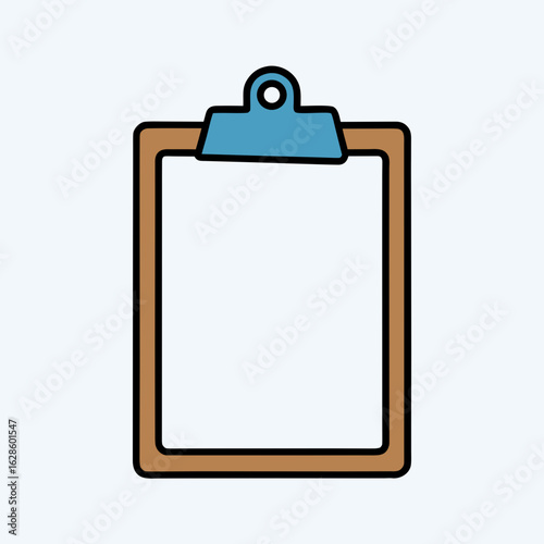 clipboard with paper