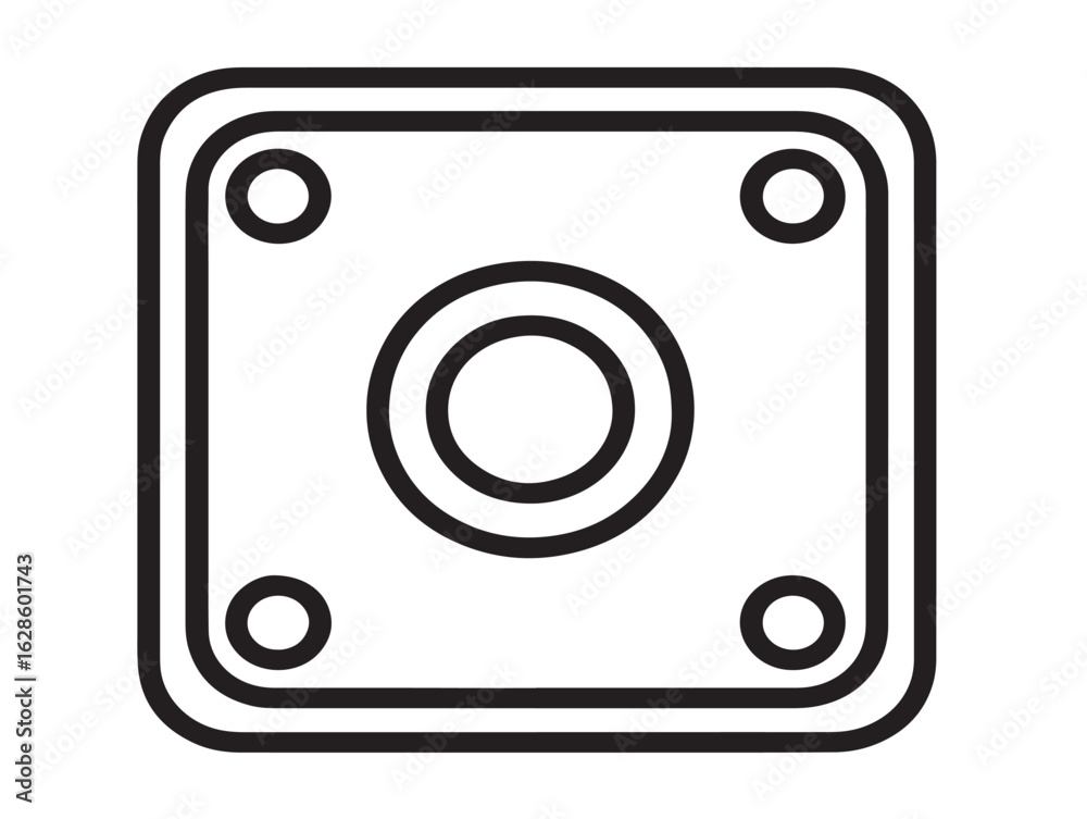 Simple and Attractive Floor Mat Icon in Minimalist Vector Style Simple and Attractive Floor Mat Icon in Minimalist Vector Style