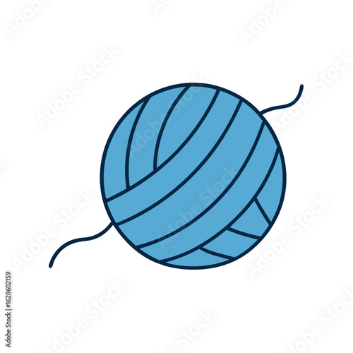 vector illustration of a blue and black cat