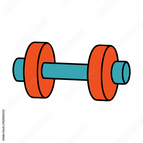 dumbbell isolated on white