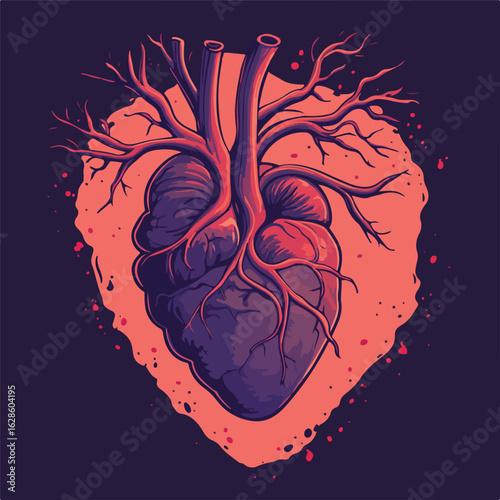 Cholesterol plaque in clogged arteries