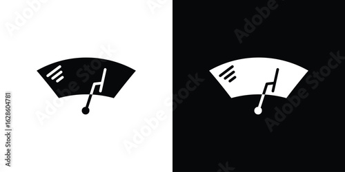 car windscreen icon. simple glyph icon. Vector solid isolated black illustration.