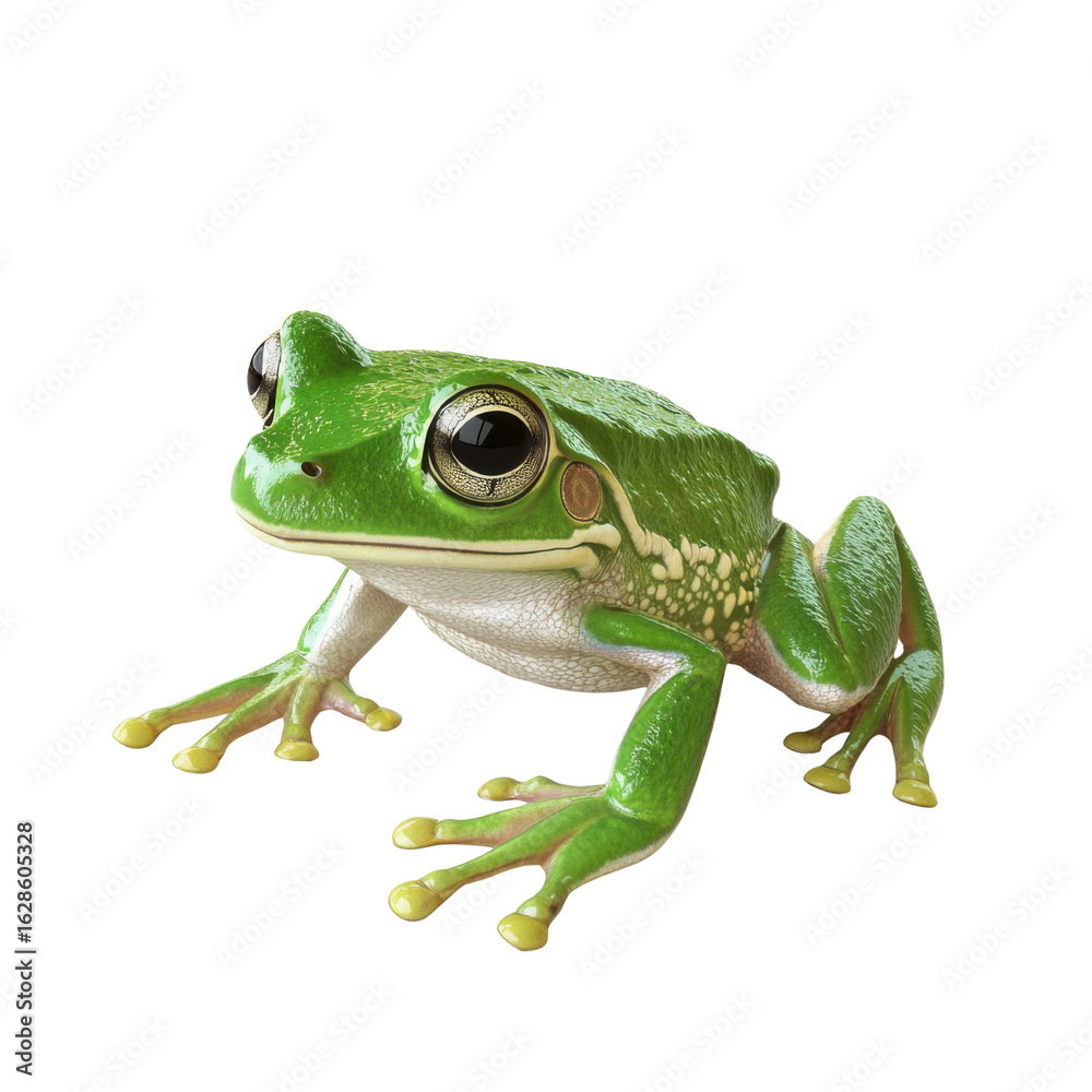 Obraz premium frog on white background