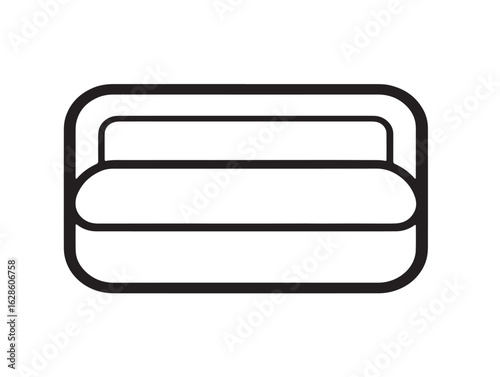 Modern footboard design in stylish line art illustration
