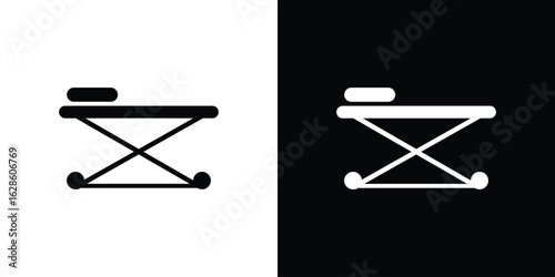 Stretcher icon. simple glyph icon. Vector solid isolated black illustration.
