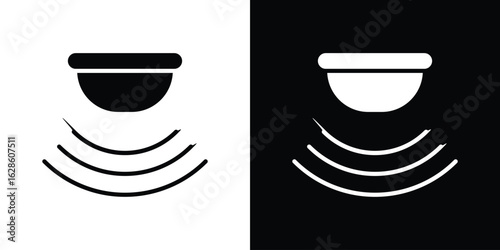Sensor icon. simple glyph icon. Vector solid isolated black illustration.