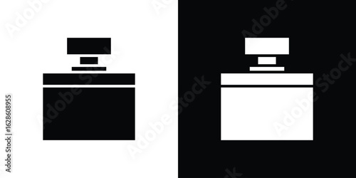 Perfume icon. simple glyph icon. Vector solid isolated black illustration.