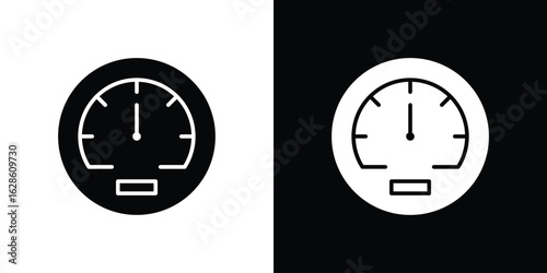 Meter icon. simple glyph icon. Vector solid isolated black illustration.