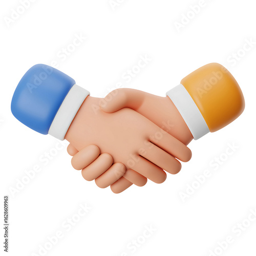 Dynamic business partners seal a deal with a firm handshake, symbolizing trust, collaboration, and successful partnership in a modern professional context, creating a positive connection.