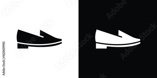 Loafer icon. simple glyph icon. Vector solid isolated black illustration.