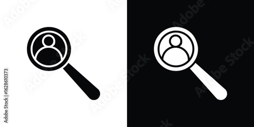 Job vacancy icon. simple glyph icon. Vector solid isolated black illustration.
