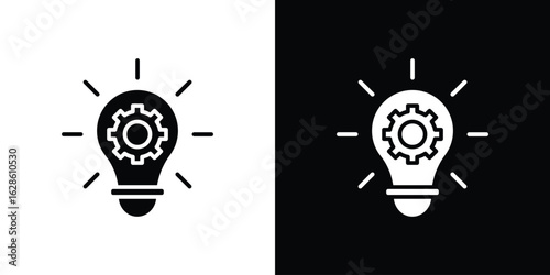 Innovation icon. simple glyph icon. Vector solid isolated black illustration.