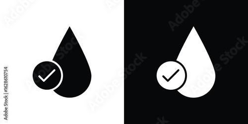 Hypoallergenic tested icon. simple glyph icon. Vector solid isolated black illustration.