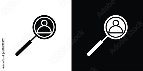 Hiring icon. simple glyph icon. Vector solid isolated black illustration.