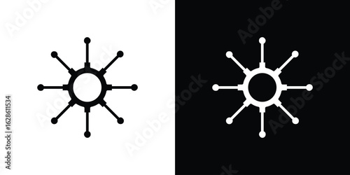 Frameworks icon. simple glyph icon. Vector solid isolated black illustration.