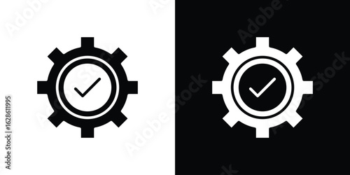 Execution icon. simple glyph icon. Vector solid isolated black illustration.