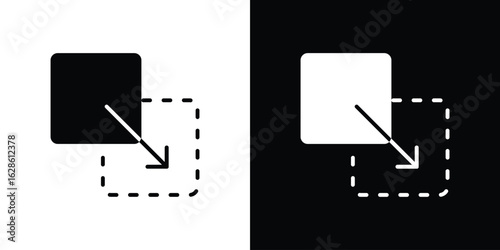 Drag and drop icon. simple glyph icon. Vector solid isolated black illustration.