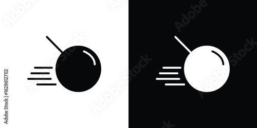 Demolition ball icon. simple glyph icon. Vector solid isolated black illustration.