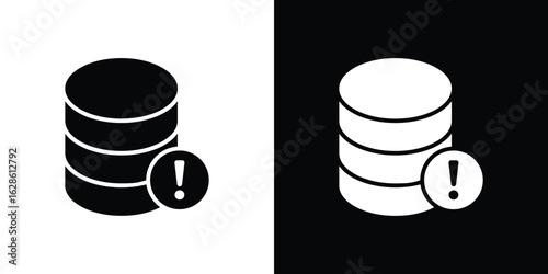 Data loss icon. simple glyph icon. Vector solid isolated black illustration.