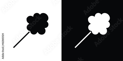 Cotton Candy icon. simple glyph icon. Vector solid isolated black illustration.