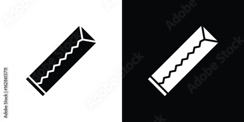 Chew gum icon. simple glyph icon. Vector solid isolated black illustration.
