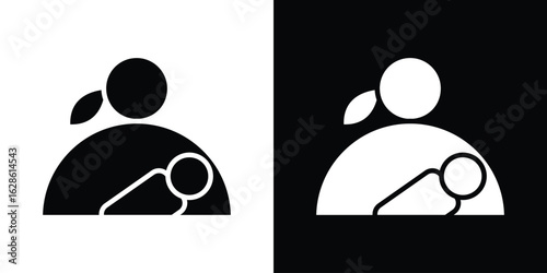 Breastfeeding icon. simple glyph icon. Vector solid isolated black illustration.